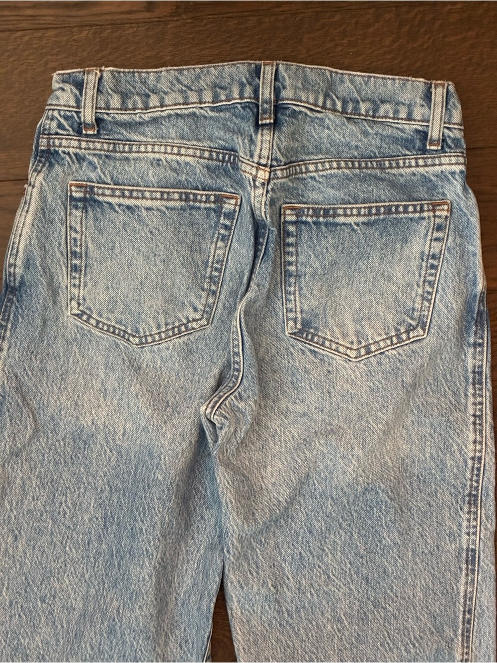 Reformation Light Blue Washed Wide-Leg Jeans - Picture 4 of 6